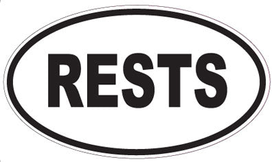 RESTS - Oval Magnet