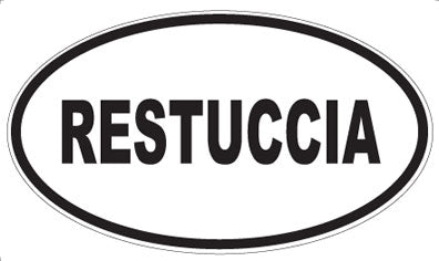 RESTUCCIA - Oval Sticker