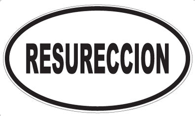 RESURECCION - Oval Magnet