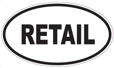 RETAIL - Oval Sticker