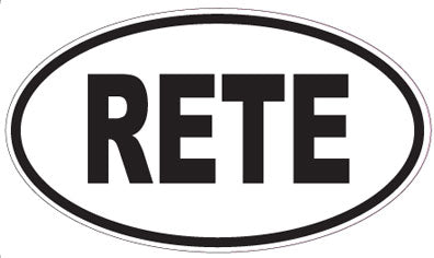 RETE - Oval Sticker
