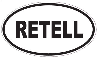 RETELL - Oval Sticker