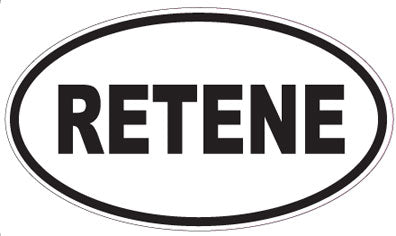 RETENE - Oval Sticker