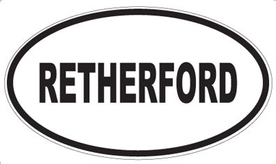RETHERFORD - Oval Magnet