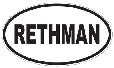 RETHMAN - Oval Magnet