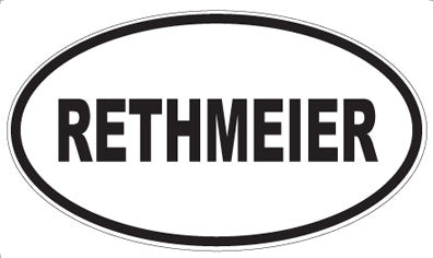 RETHMEIER - Oval Magnet