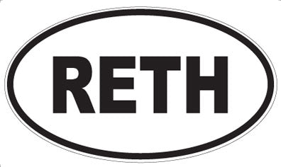 RETH - Oval Magnet