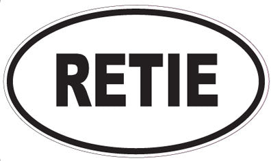 RETIE - Oval Sticker