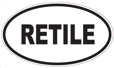 RETILE - Oval Sticker