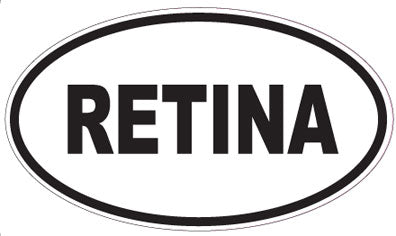 RETINA - Oval Sticker
