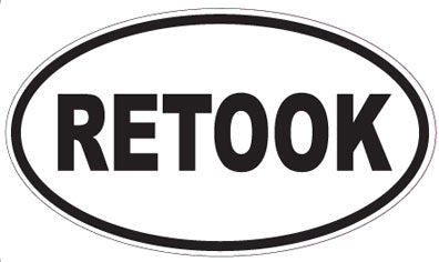 RETOOK - Oval Sticker