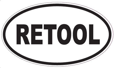 RETOOL - Oval Sticker