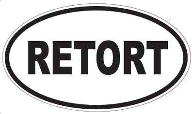 RETORT - Oval Sticker