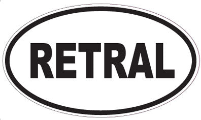 RETRAL - Oval Sticker