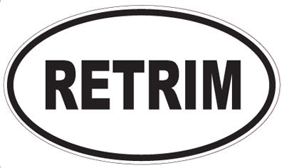 RETRIM - Oval Sticker