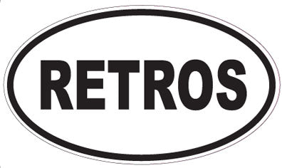 RETROS - Oval Sticker