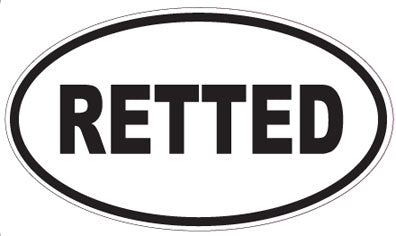 RETTED - Oval Sticker