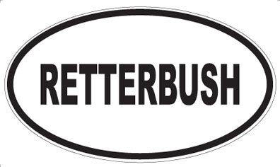 RETTERBUSH - Oval Magnet
