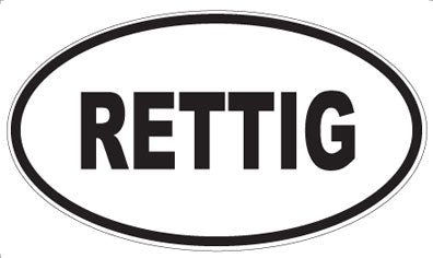 RETTIG - Oval Magnet