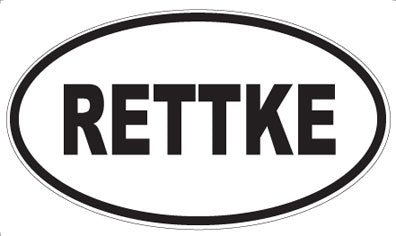 RETTKE - Oval Magnet