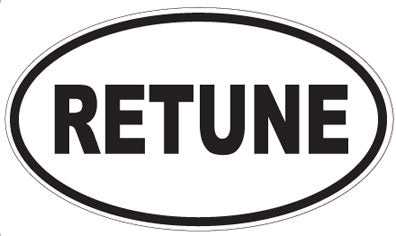 RETUNE - Oval Sticker