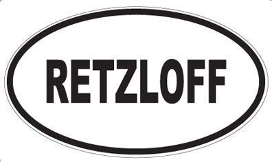 RETZLOFF - Oval Magnet