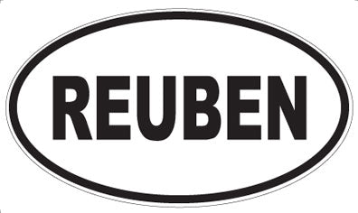 REUBEN - Oval Magnet
