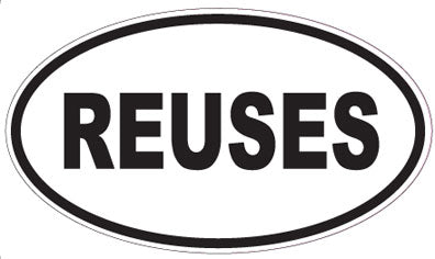 REUSES - Oval Sticker
