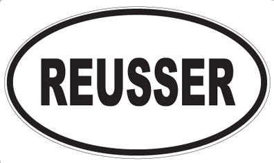 REUSSER - Oval Sticker