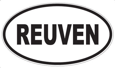 REUVEN - Oval Magnet