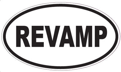 REVAMP - Oval Sticker