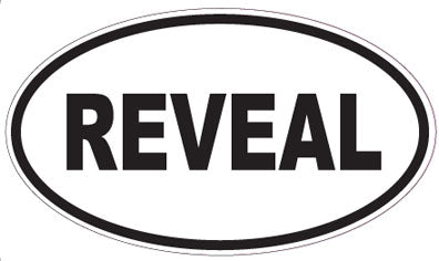 REVEAL - Oval Sticker