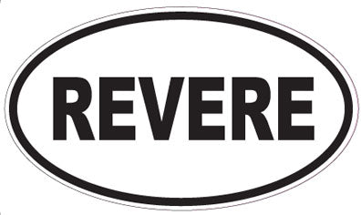 REVERE - Oval Sticker