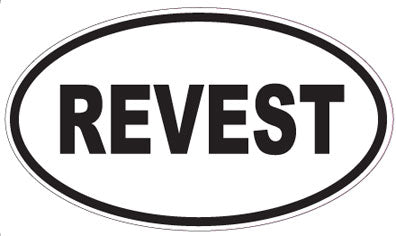 REVEST - Oval Sticker