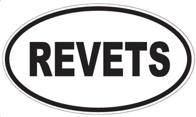 REVETS - Oval Sticker