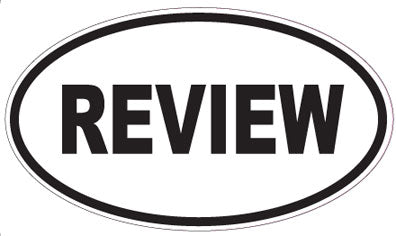 REVIEW - Oval Sticker