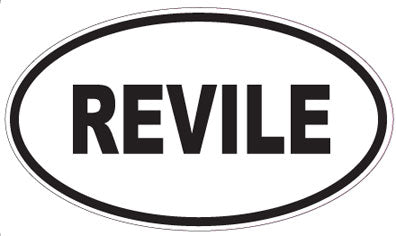 REVILE - Oval Sticker