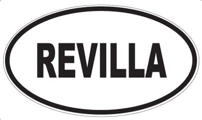 REVILLA - Oval Magnet