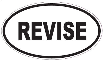 REVISE - Oval Sticker