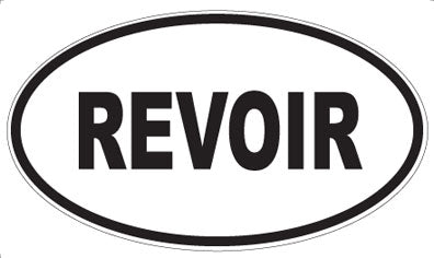 REVOIR - Oval Magnet