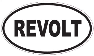 REVOLT - Oval Sticker