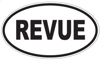 REVUE - Oval Sticker