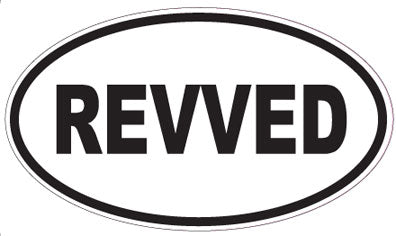 REVVED - Oval Sticker