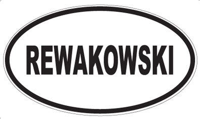 REWAKOWSKI - Oval Magnet