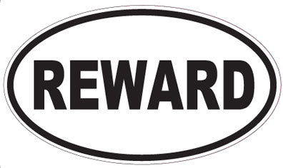 REWARD - Oval Sticker