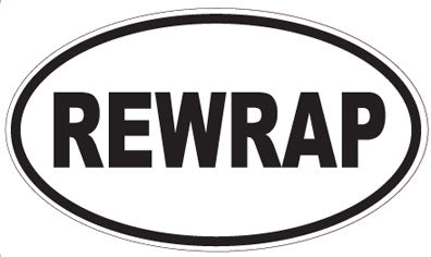 REWRAP - Oval Sticker