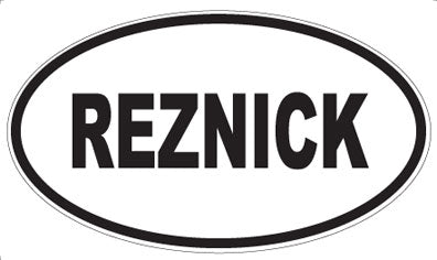 REZNICK - Oval Magnet