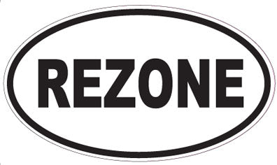REZONE - Oval Sticker