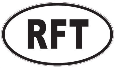 RFT - 3 Letter Initials Oval Sticker