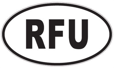 RFU - 3 Letter Initials Oval Sticker